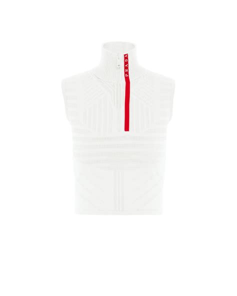 prada top women|prada sleeveless top.